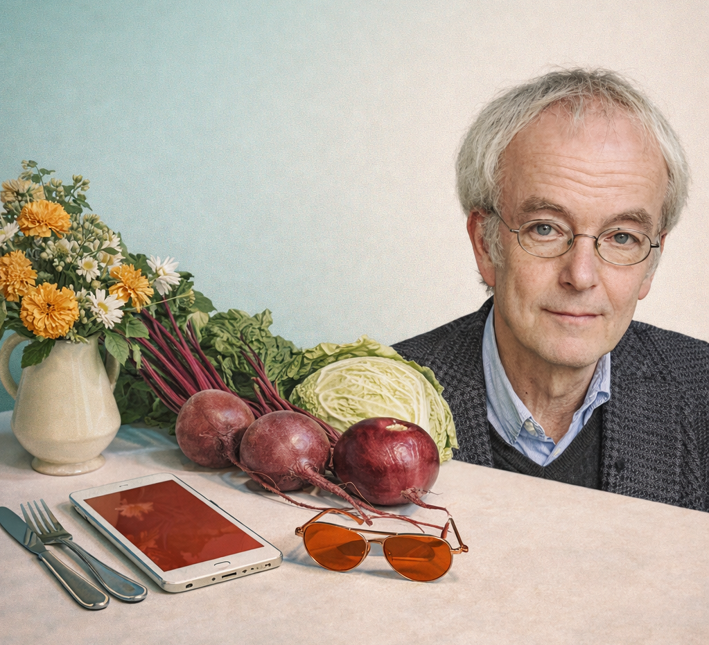 Foto Jens Sparschuh mit gedecktem Tisch